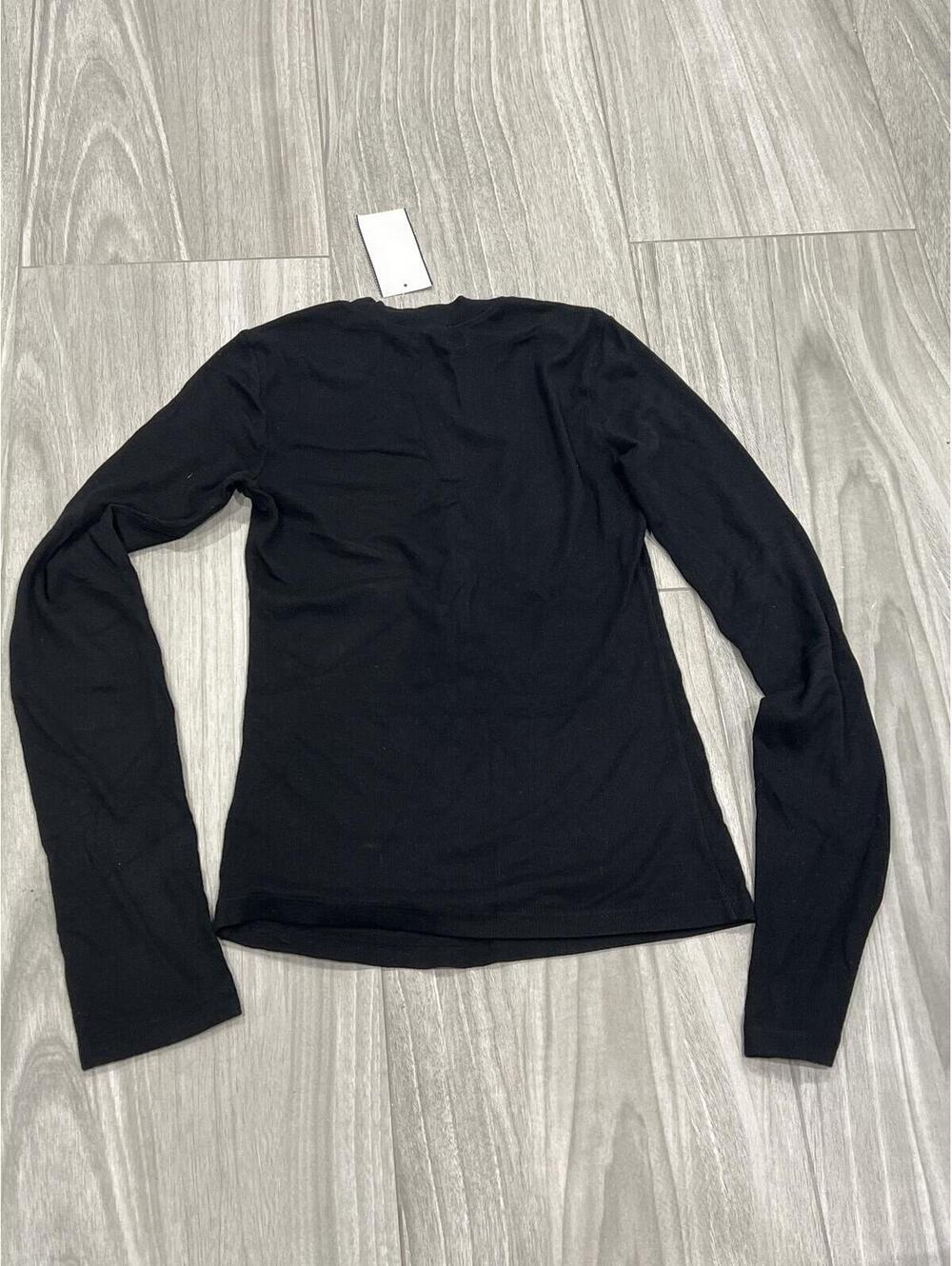 COTTON CITIZEN Verona Henley Shirt in Jet Black - Picture 4 of 4